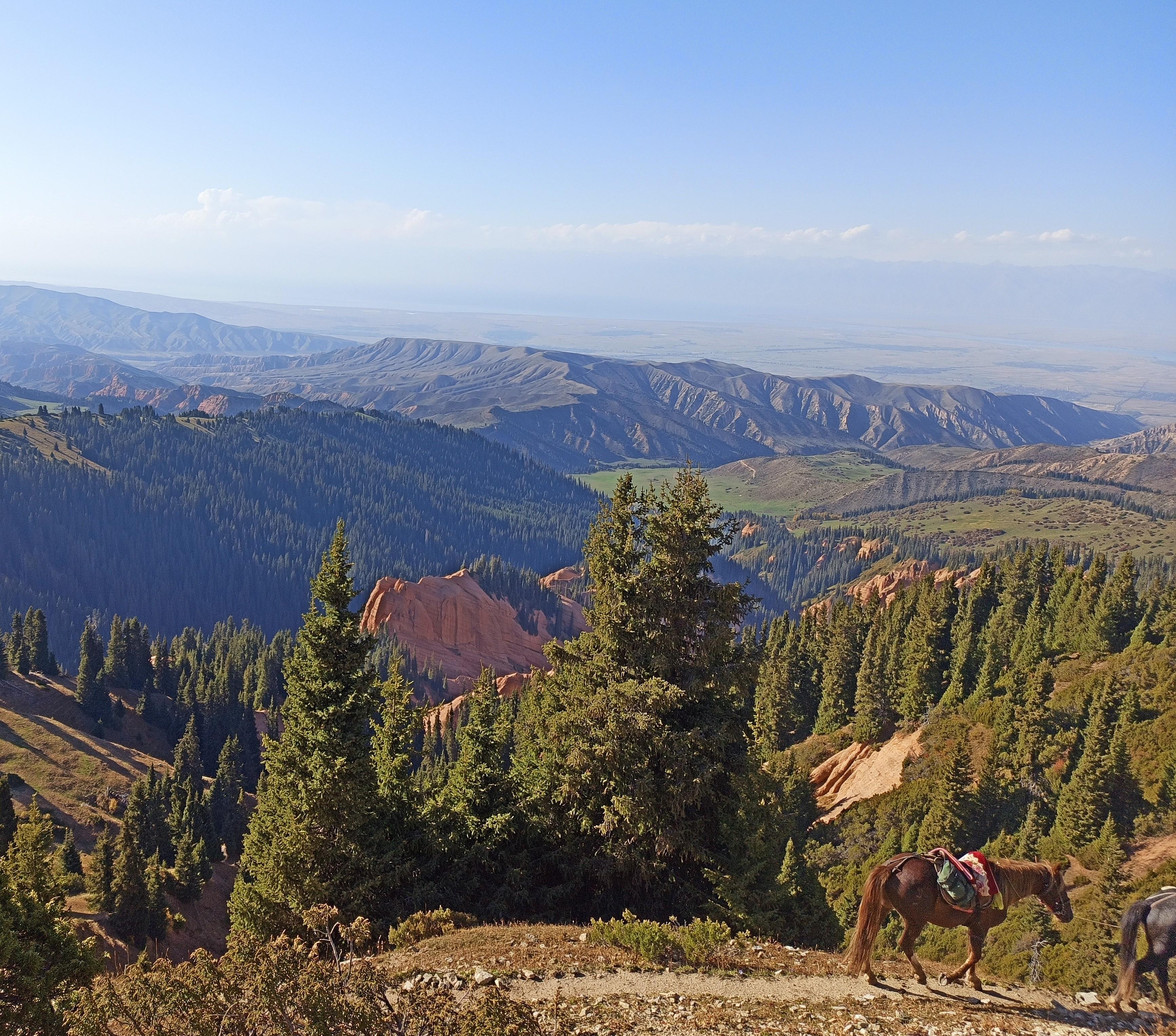 Red canyon of Irdyk valley