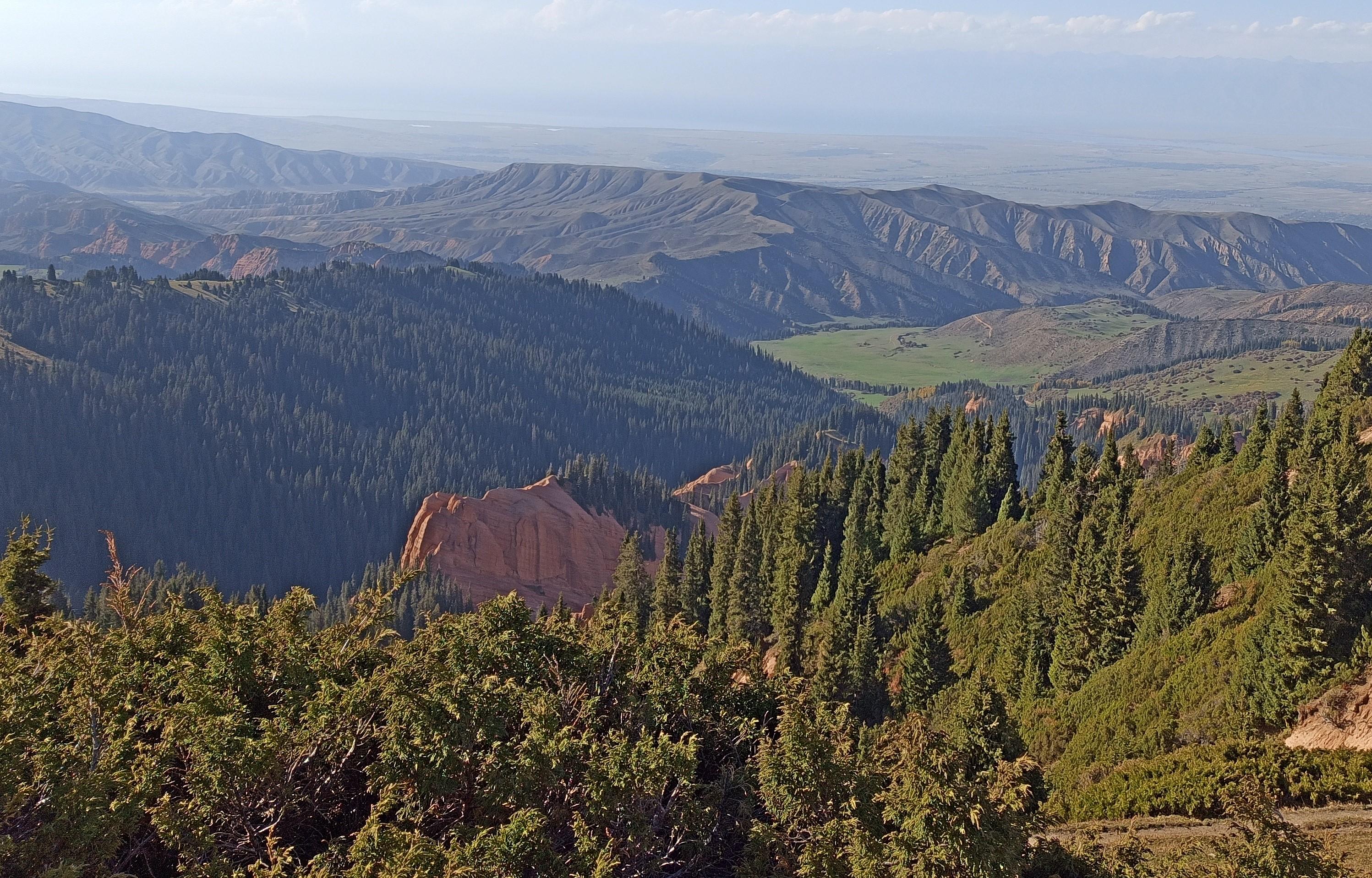 Red canyon of Irdyk valley