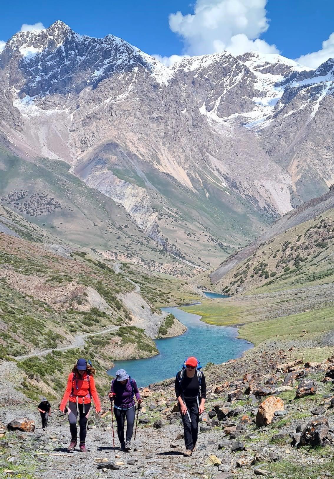 Yashyl Kel lake in the Juku valley while hiking to the Juku pass