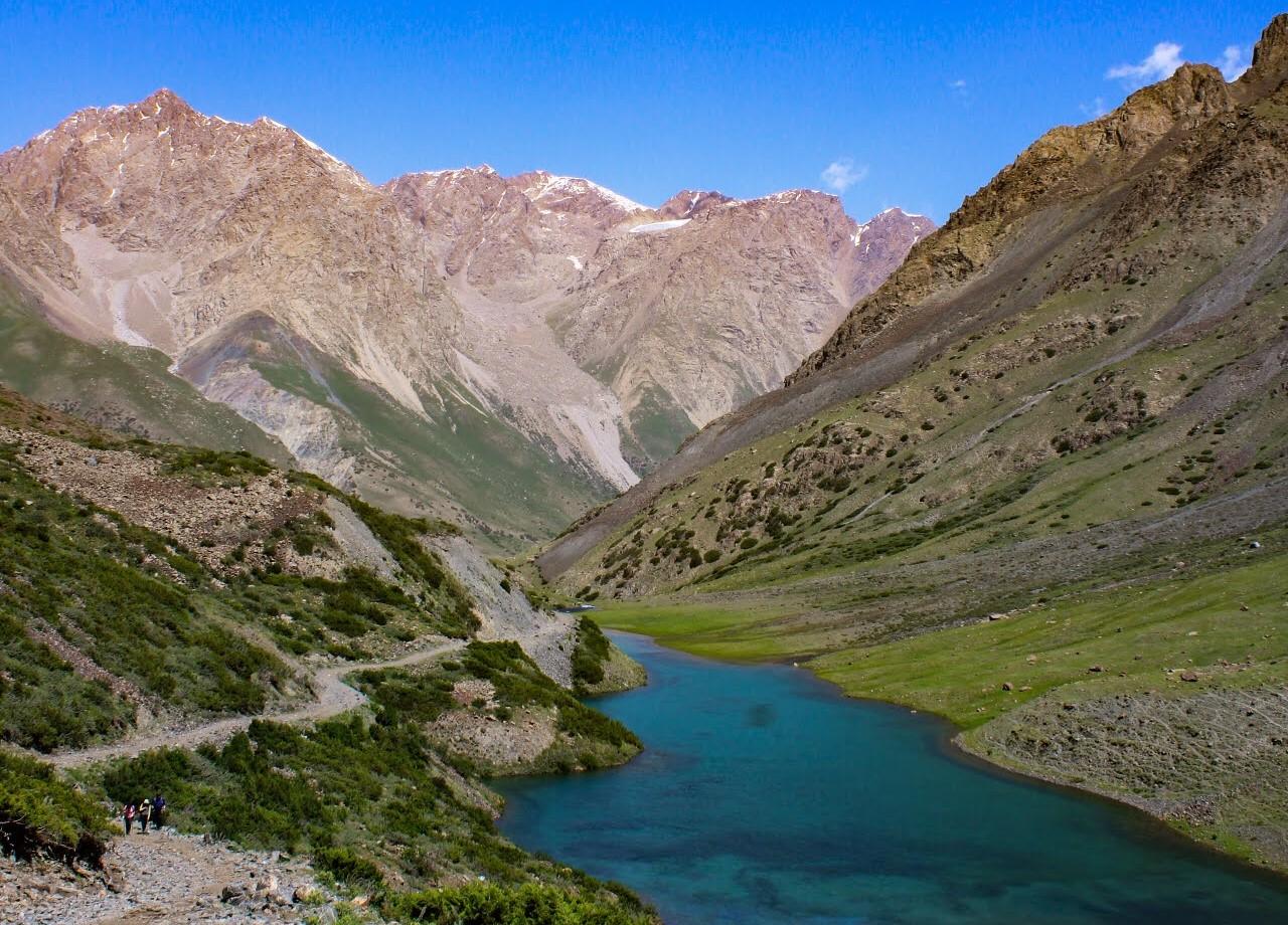 Yashyl Kel lake in the Juku valley while hiking to the Juku pass