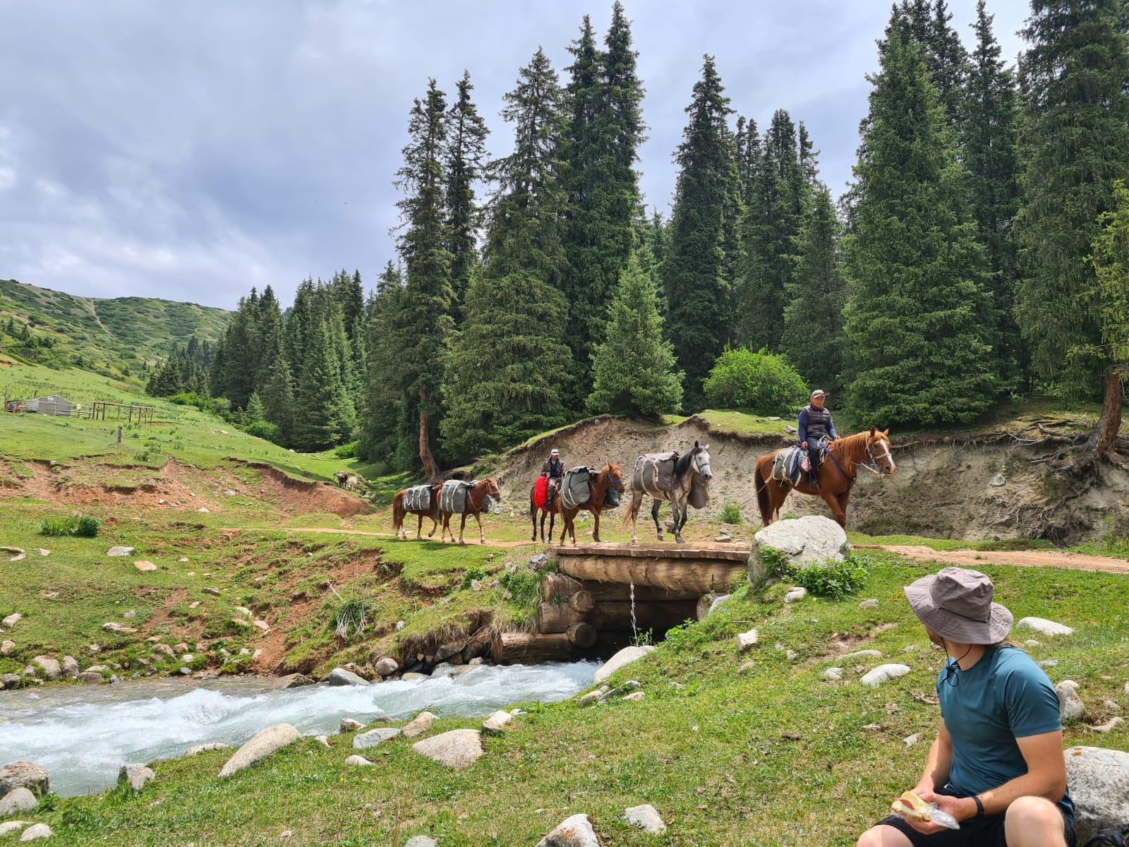 The small Kichi-Kyzyl-Suu valley lies in the Teskei Alatoo between the Chong Kyzyl Suu valley and the Jukuchak valley